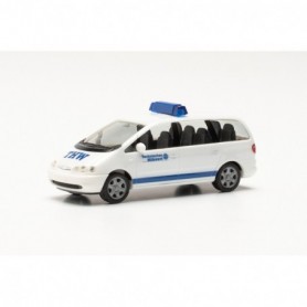 Herpa 097154 Ford Galaxy THW, white blue