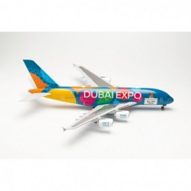 Herpa Wings 572408 Flygplan Emirates Airbus A380 "Expo 2020 Dubai - Be Part of the Magic" - A6-EOT