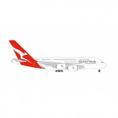Herpa Wings 531795-001 Flygplan Qantas Airbus A380 - VH-OQB "Hudson Fysh"