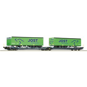 Roco 77402 Articulated double pocket wagon T3000e, CEMAT