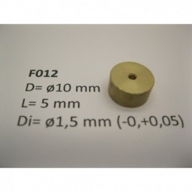 Micromotor F012 Svänghjul, mässing, 10 mm x 5 mm x 1,5 mm, 1 st