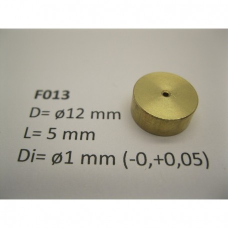 Micromotor F013 Svänghjul, mässing, 12 mm x 5 mm x 1 mm, 1 st
