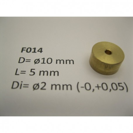 Micromotor F014 Flywheel, brass, 10 mm x 5 mm x 2 mm 1 st