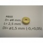 Micromotor F015 Svänghjul, mässing, 8 mm x 2,5 mm x 1,5 mm, 1 st