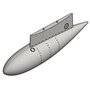 Pilot Replicas 48R016 1/48 scale Drop tank ”type 1” without fins. For J29 Tunnan