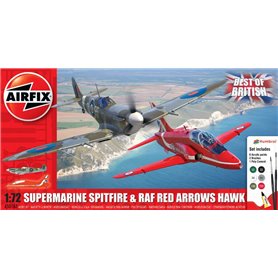Airfix 50187 Flygplan Best of British Spitfire and Hawk "Gift Set"