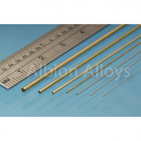 Albion Alloys BW05 Brass Rod 0.5 mm, 10 pieces