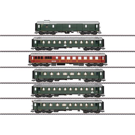 Märklin 42529 Vagnsset Standard Design 1928 to 1930 Express Train Passenger Car Set "Insider 2023"
