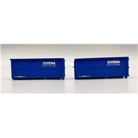Swedish Truck Models STM-108 STENA Recycling Container 2-pack
