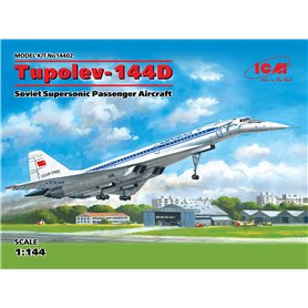 ICM 14402 Flygplan Tupolev-144D Soviet Supersonic Passenger Aircraf