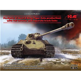 ICM 35364 Tanks WWII German Heavy Tank Pz.Kpfw.VI Ausf.B King Tiger (late production) with full interior