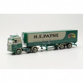 Herpa 315661 Scania 143 refrigerated box semitrailer "H.E. PAYNE" (England Bedford)