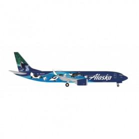 Herpa Wings 536820 Flygplan Alaska Airlines Boeing 737 Max 9 "West Coast Wonders" - N932AK