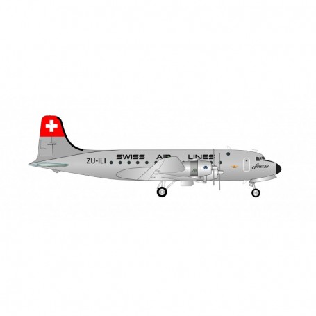 Herpa Wings 572491 Flygplan Swissair Douglas DC-4 - ZU-ILI
