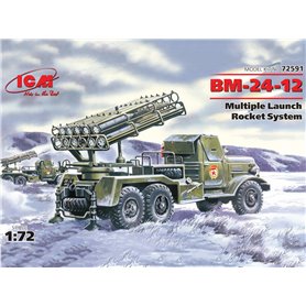 ICM 72591 Markfordon BM-24-12 Multiple Launch Rocket System on ZiL-157 base