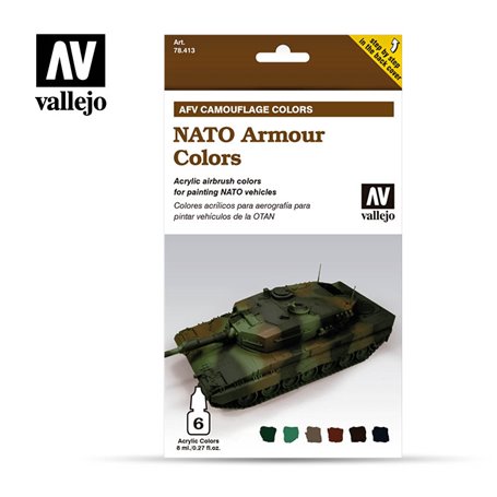 Vallejo 78413 Färgset NATO Armour Colors