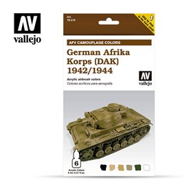 Vallejo 78410 Färgset German Afrika Korps (DAK) 1942-1944
