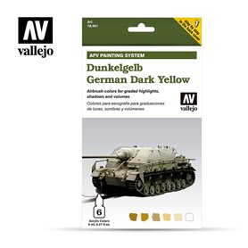Vallejo 78401 Färgset Dunkelgelb German Dark Yellow