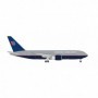Herpa Wings 536738 Flygplan United Airlines Boeing 767-200, "Battleship" livery - N603UA