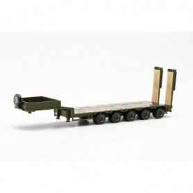 Herpa 746977 Goldhofer 5axle low boy semitrailer with sloping rear end and ramps
