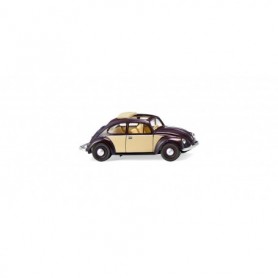 Wiking 79433 VW Beetle 1200 with folding roof - chocolate brown - ivory