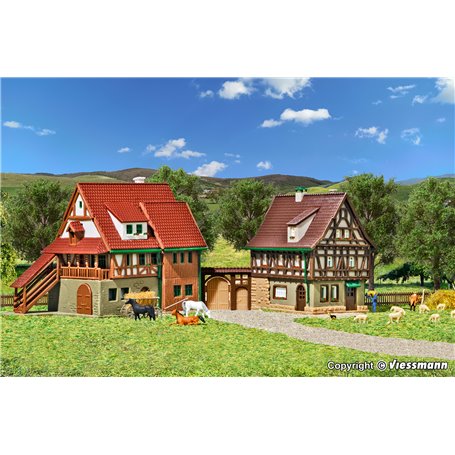 Vollmer 49530 Half-timbered house with yard gate