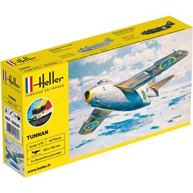 Heller 56260 Flygplan SAAB Tunnan J29 "Gift Set"